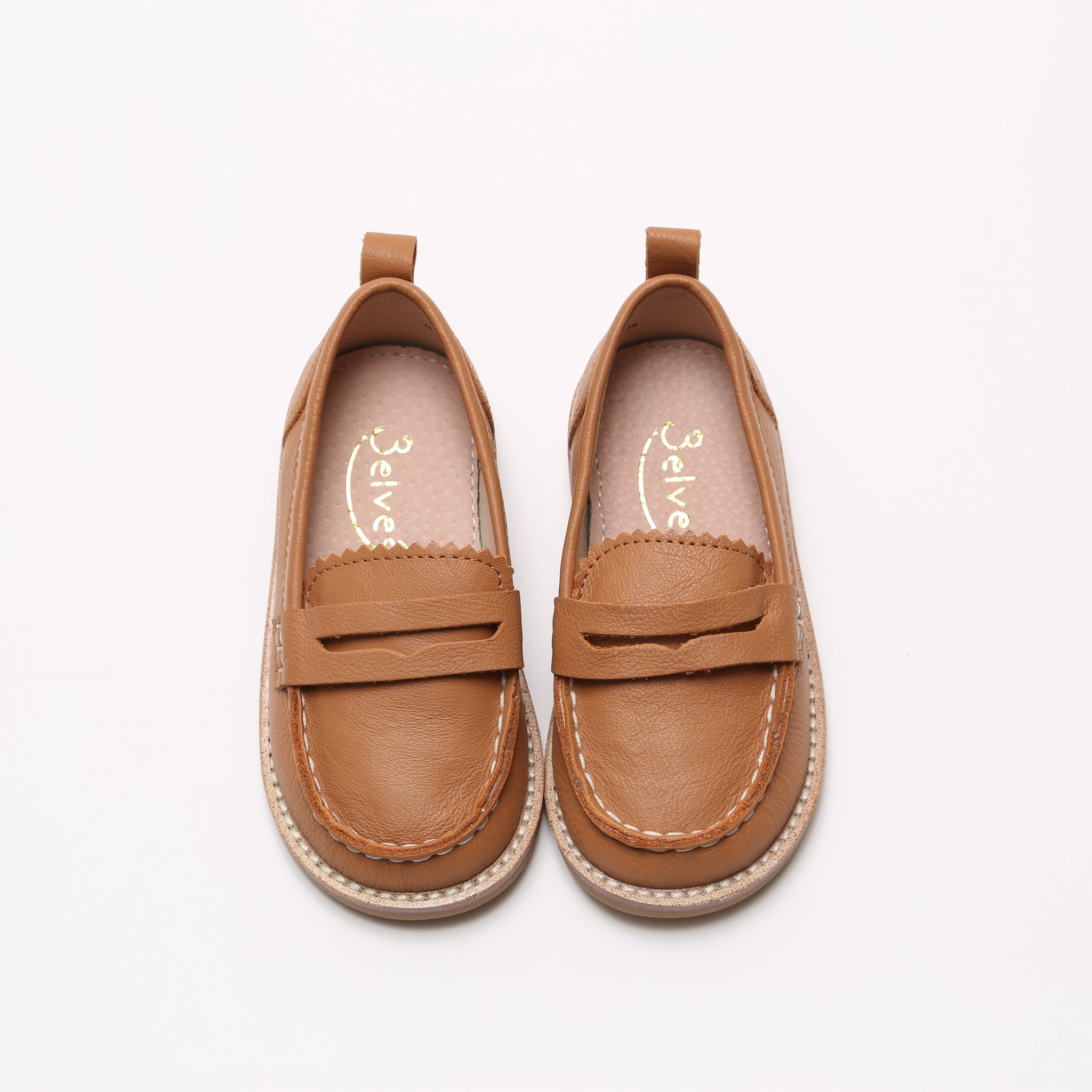 leather-loafers 子供用 本革靴 キッズローファー 普段着 通学