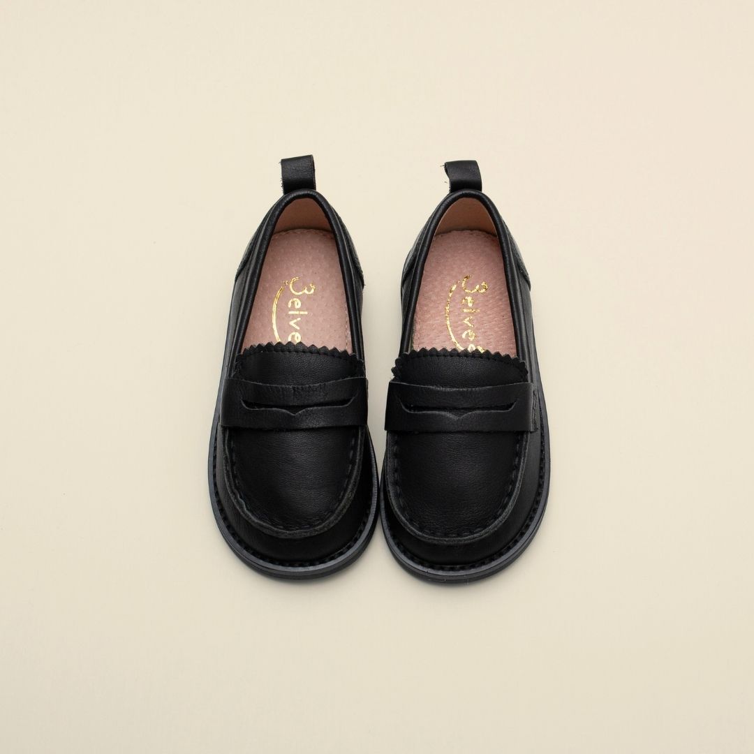 leather-loafers 子供用 本革靴 キッズローファー 普段着 通学
